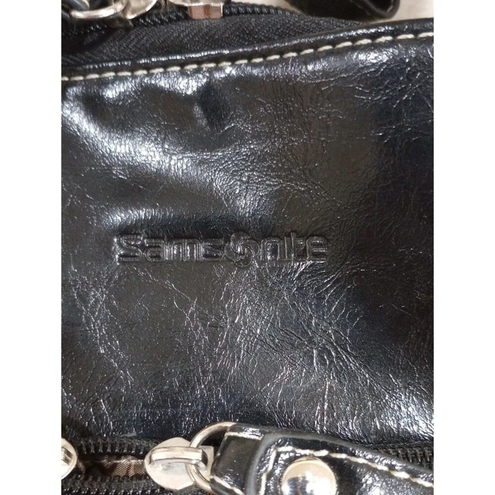 Samsonite Black Zip Around Soft Laptop Briefcase Tote